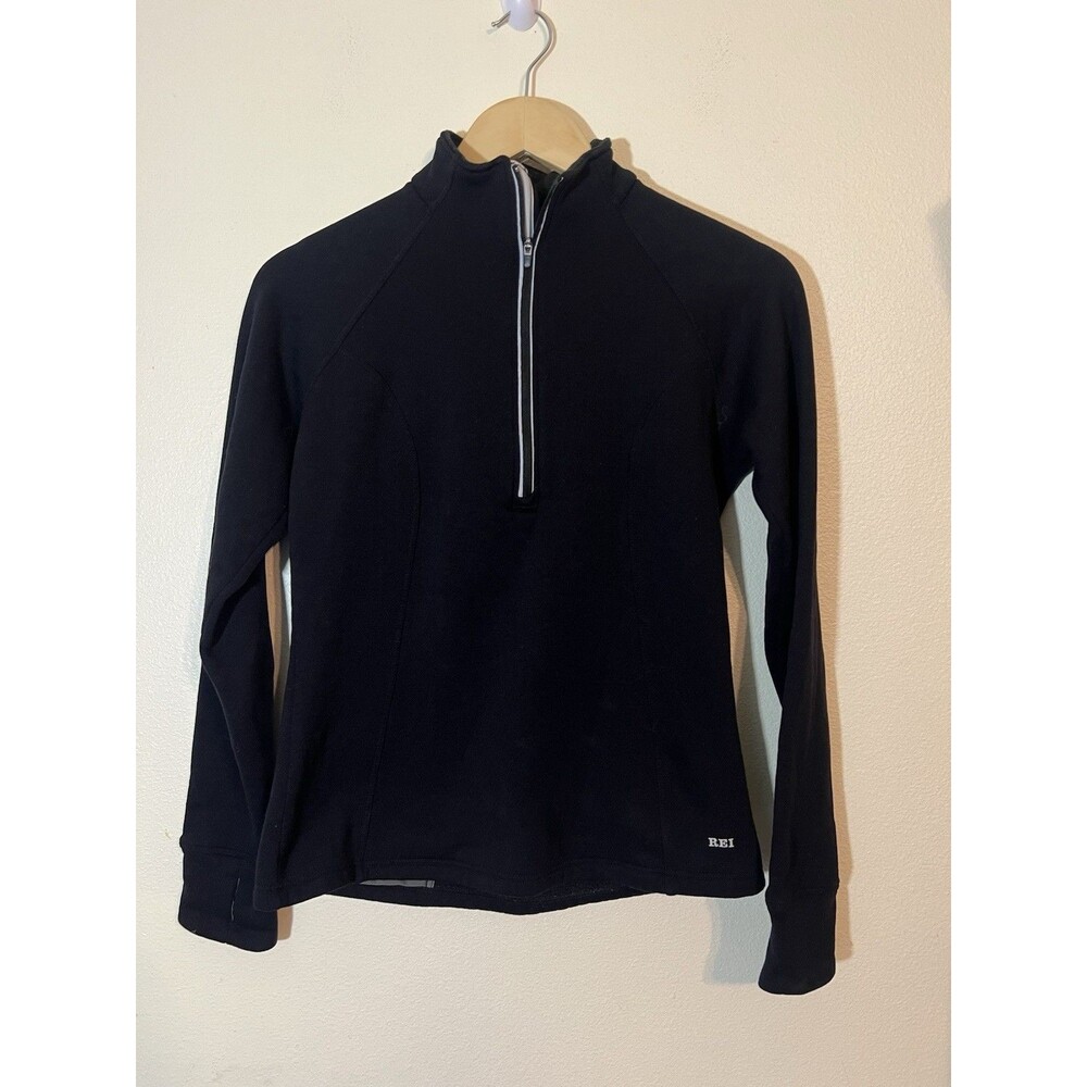 REI Women's Half Zip Black Sweatshirt - Size Small